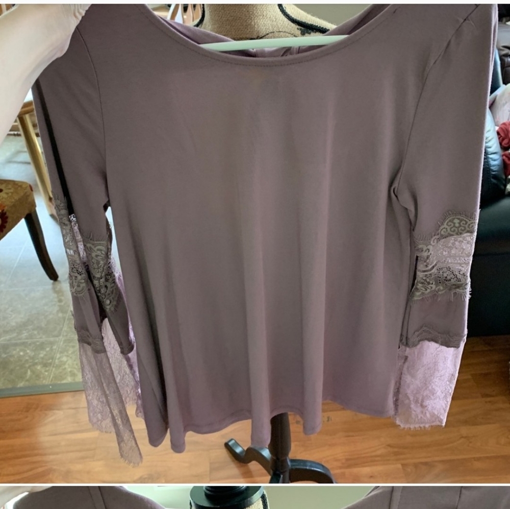 Coco and Jamison purple blouse
